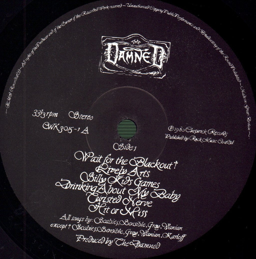 Damned - Black Album - Double Lp