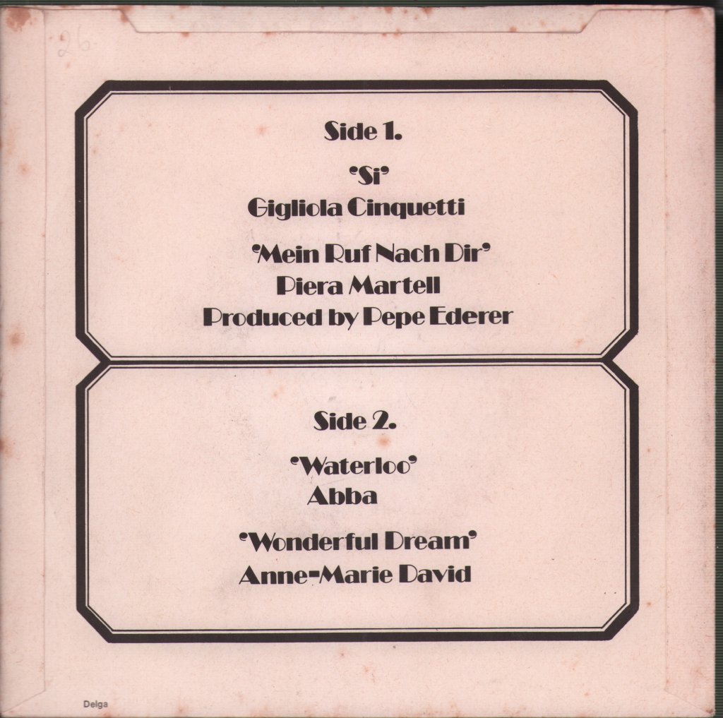 Various Artists - Music People At Eurovision - 7 Inch