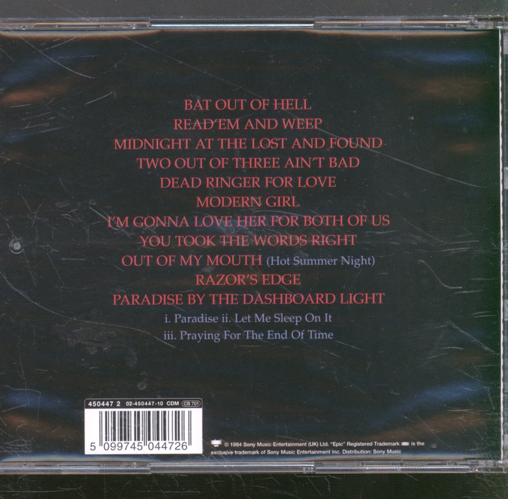Meat Loaf - Hits Out Of Hell - Cd