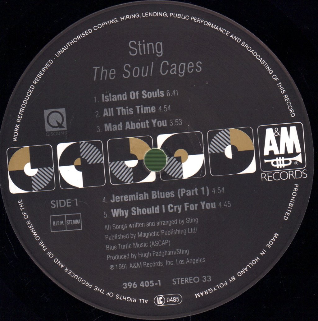 Sting - Soul Cages - Lp
