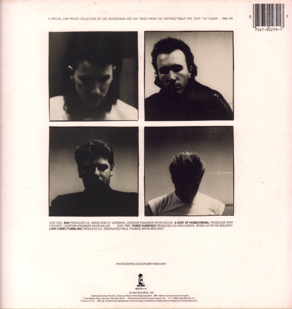 U2 - Wide Awake In America - 12 Inch