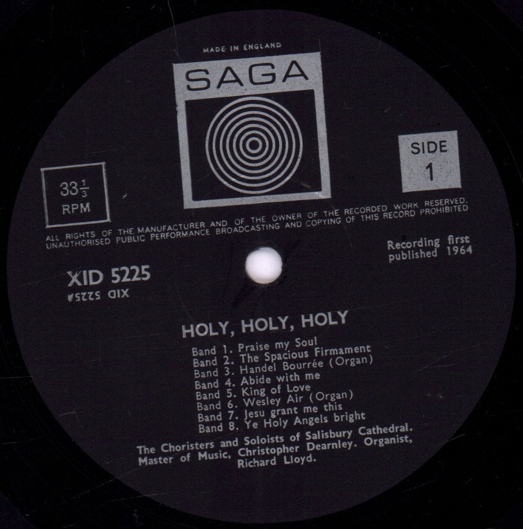 Choristers And Soloists Of Salisbury Cathedral - Holy, Holy, Holy - Lp