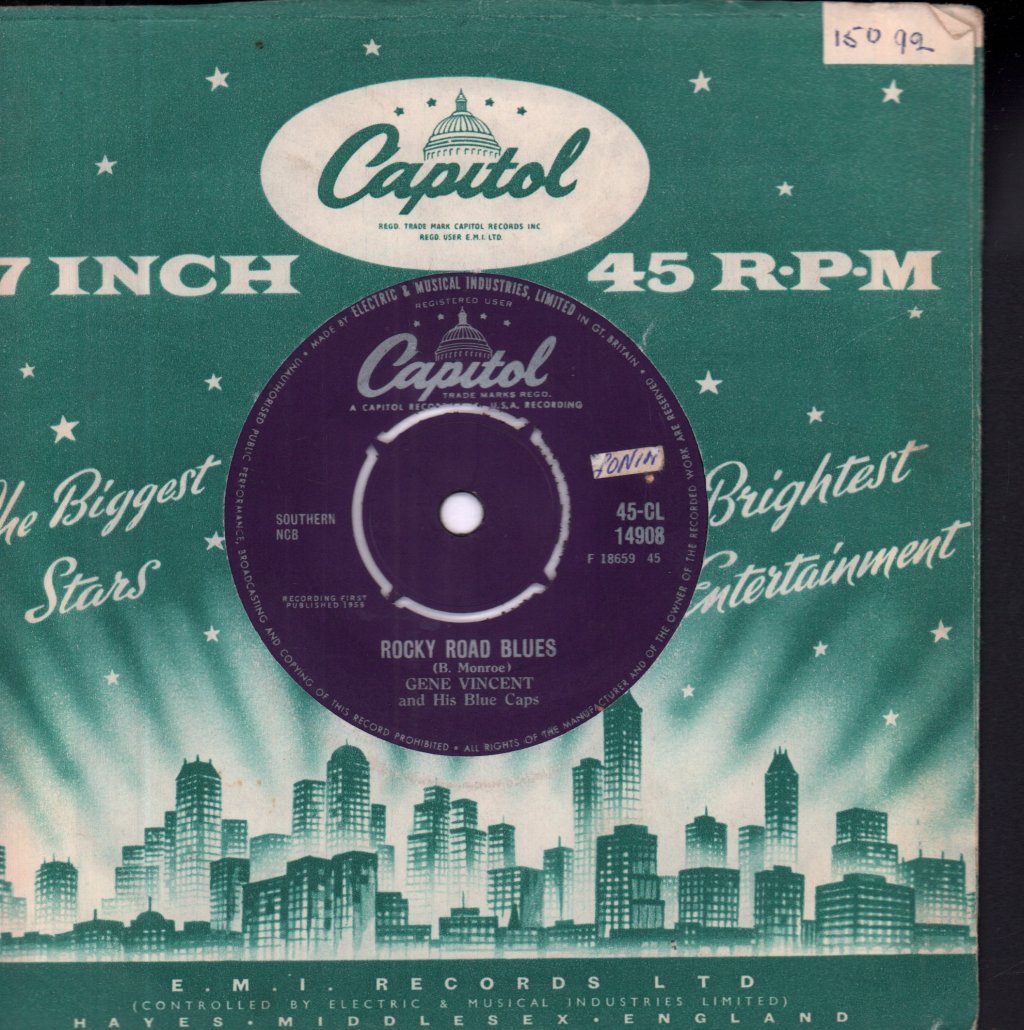 Gene Vincent & His Blue Caps - Rocky Road Blues - 7 Inch