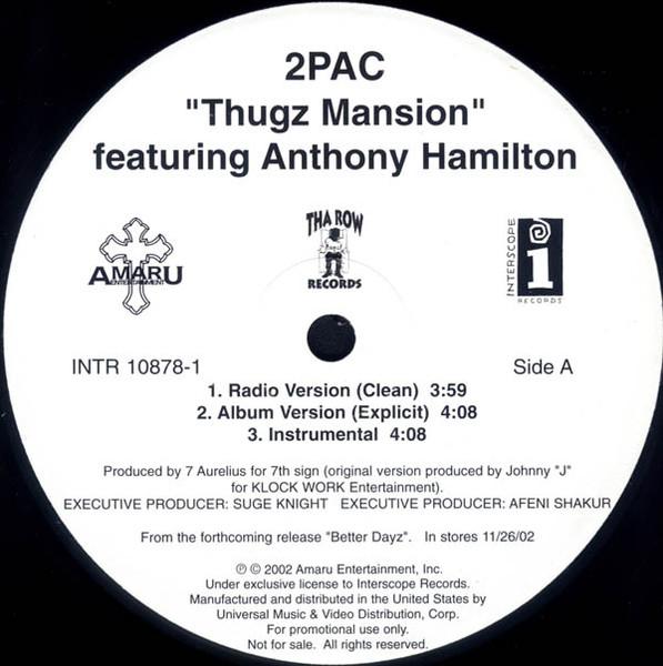 2Pac - Thugz Mansion - 12 Inch