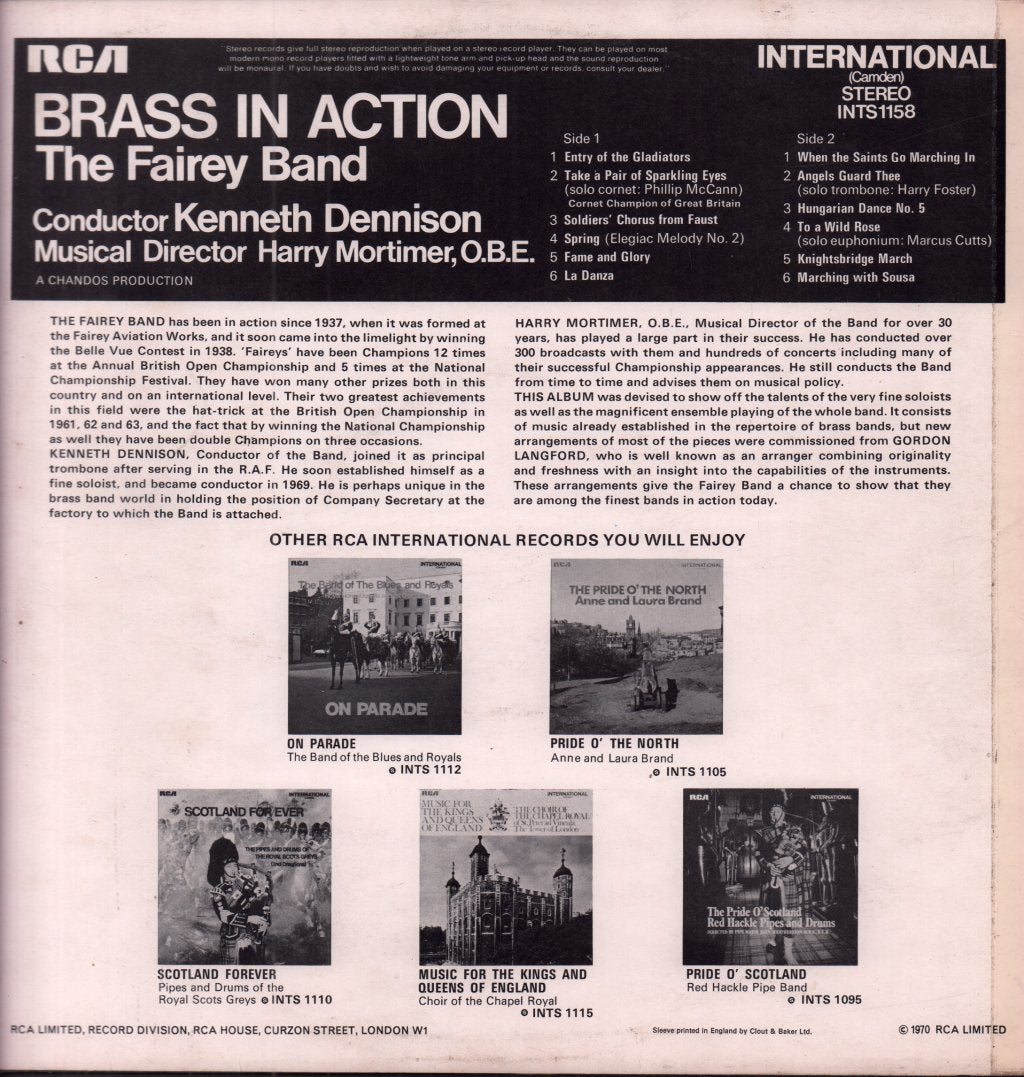 Fairey Band - Brass In Action - Lp