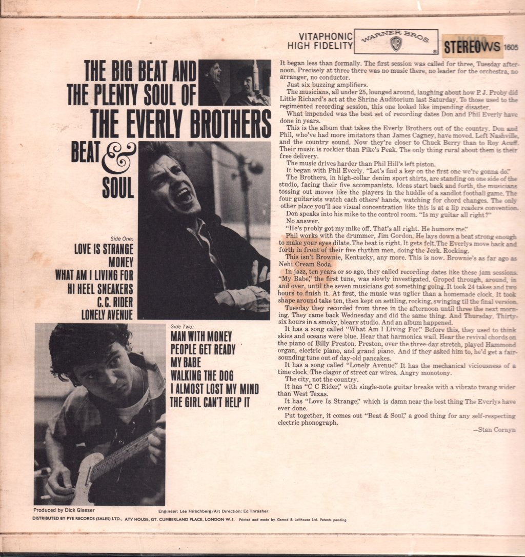 Everly Brothers - Beat & Soul - Lp