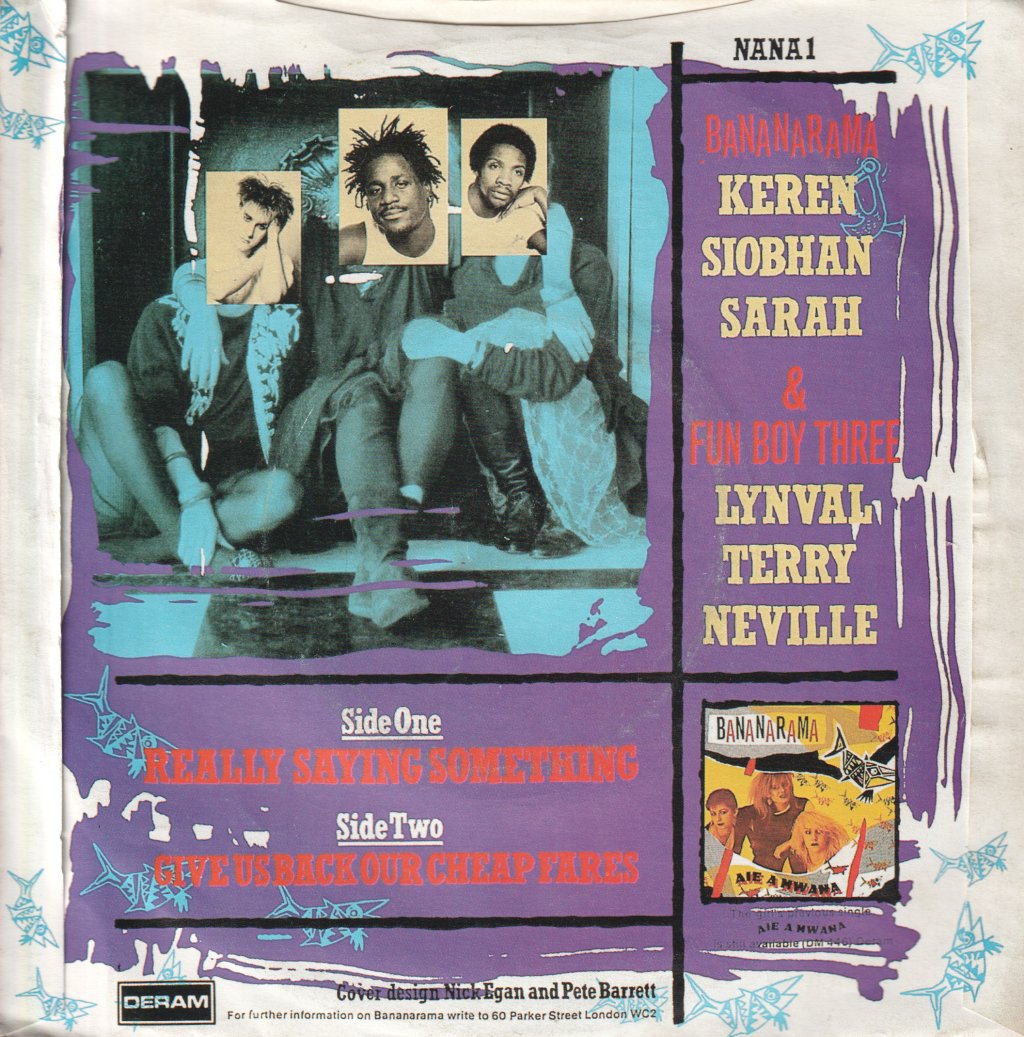 Bananarama And Fun Boy Three - Really Saying Something - 7 Inch