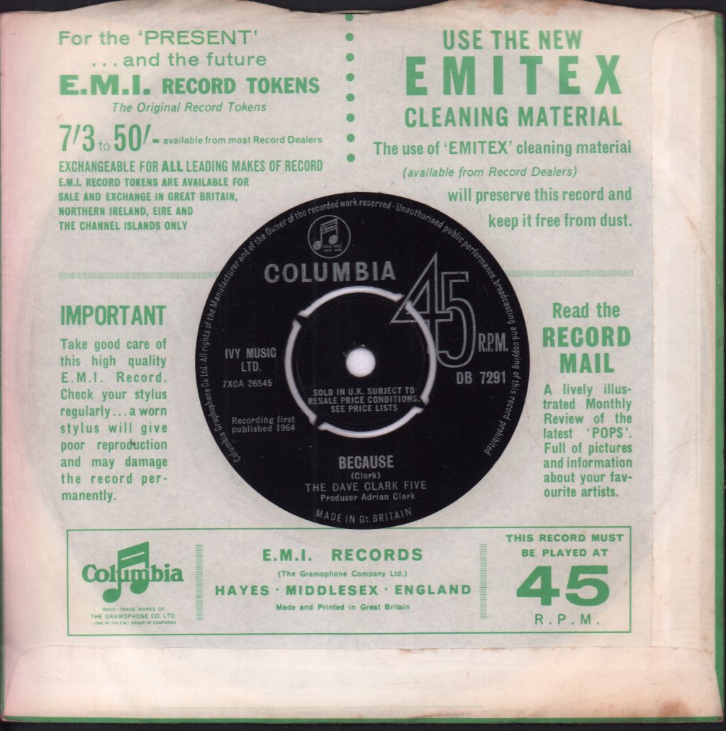 Dave Clark Five - Can't You See That She's Mine - 7 Inch