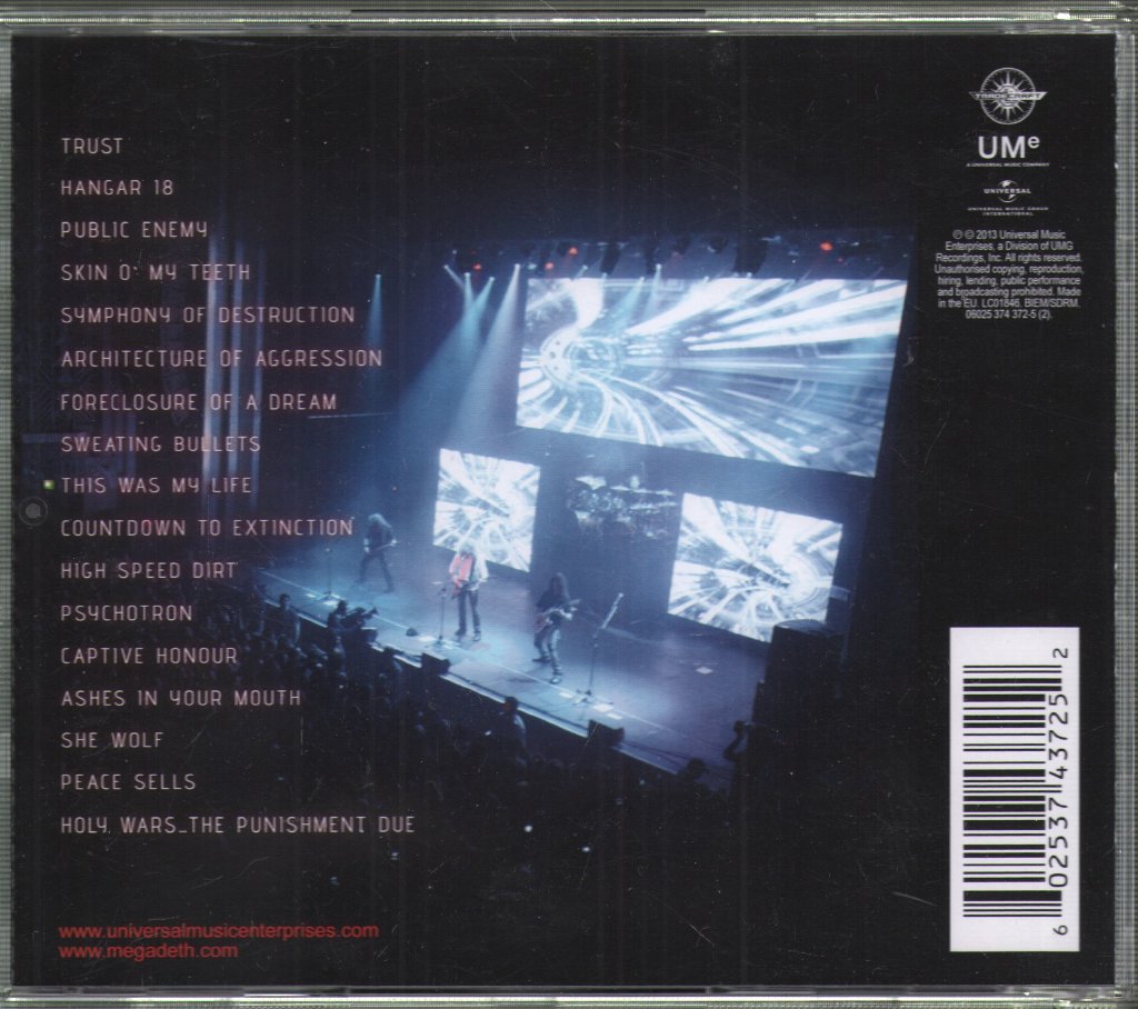 Megadeth - Countdown To Extinction Live - Cd