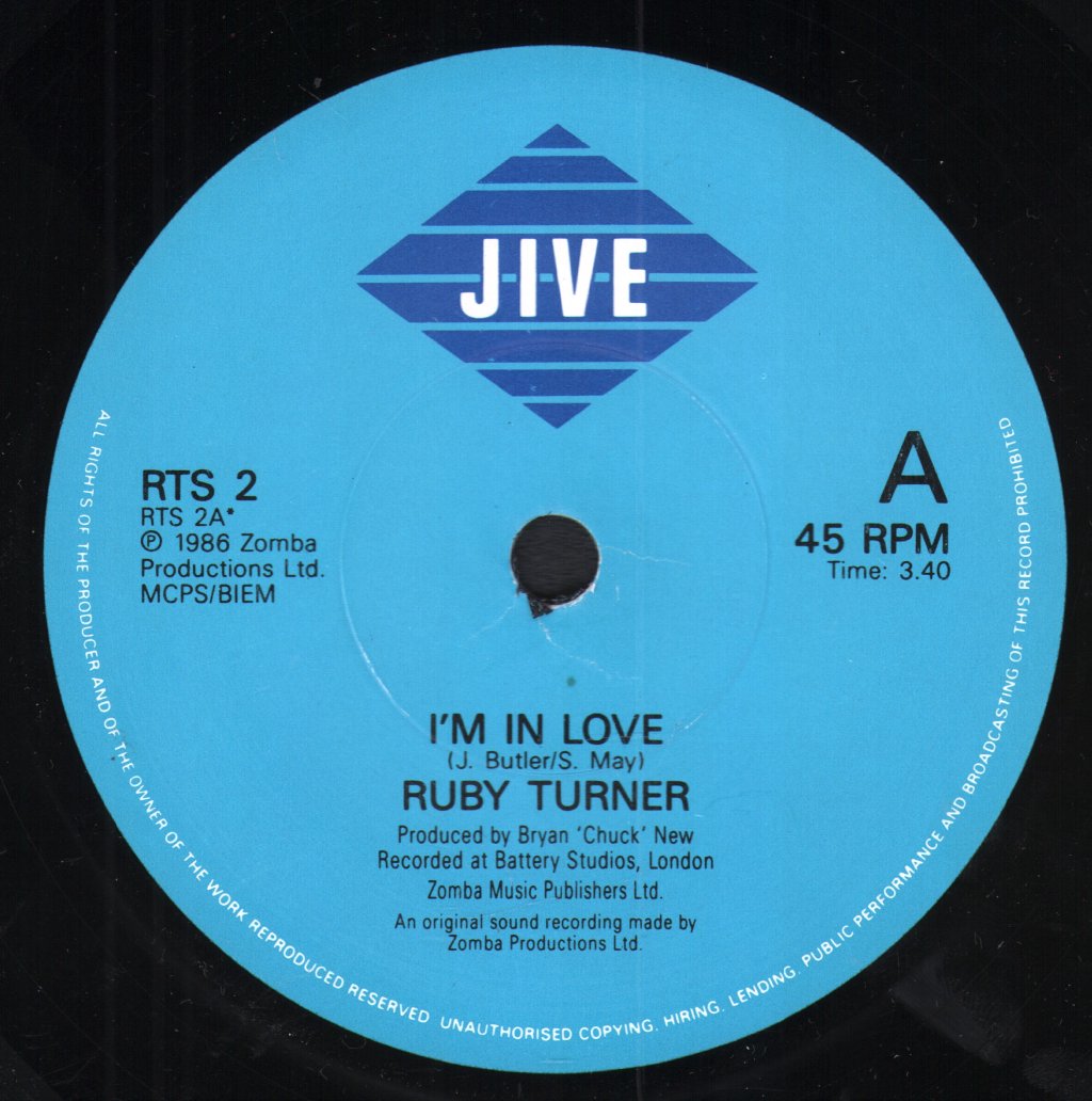 Ruby Turner - I'm In Love - 7 Inch