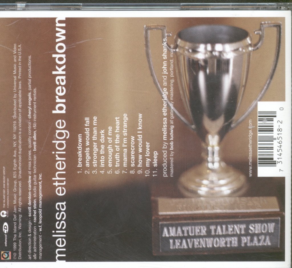 Melissa Etheridge - Breakdown - Cd