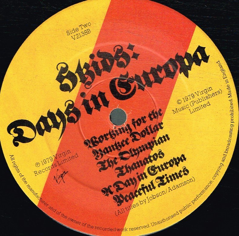 Skids - Days In Europa - Lp