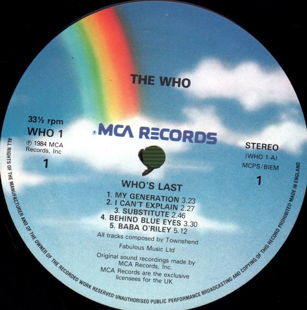 Who - Who's Last - Double Lp