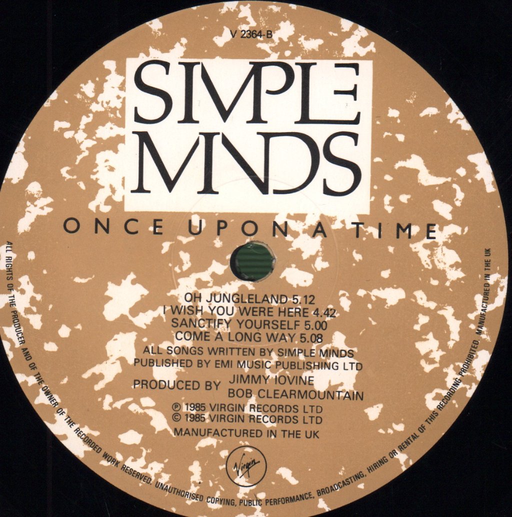 Simple Minds - Once Upon A Time - Lp