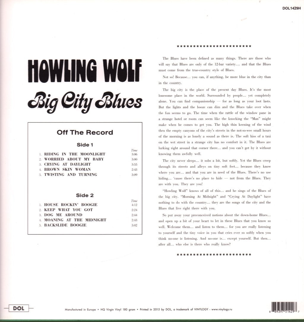 Howlin' Wolf - Big City Blues - Lp