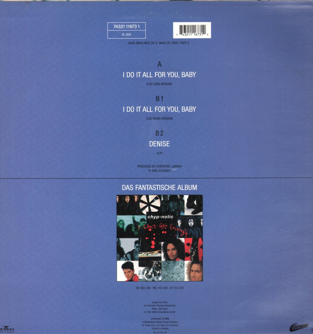 Chyp-Notic - I Do It All For You Baby - 12 Inch