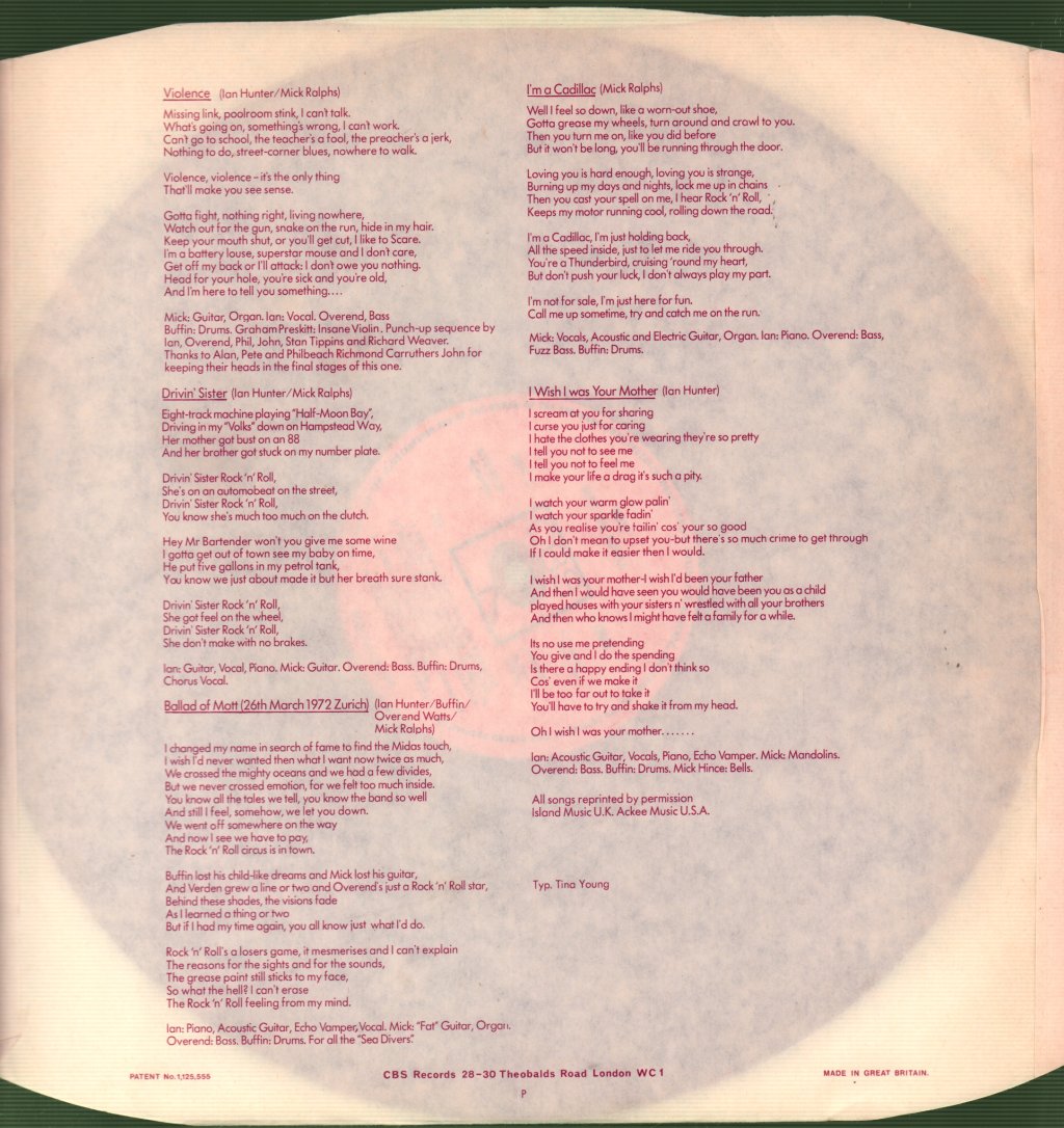 Mott The Hoople - Mott - Lp