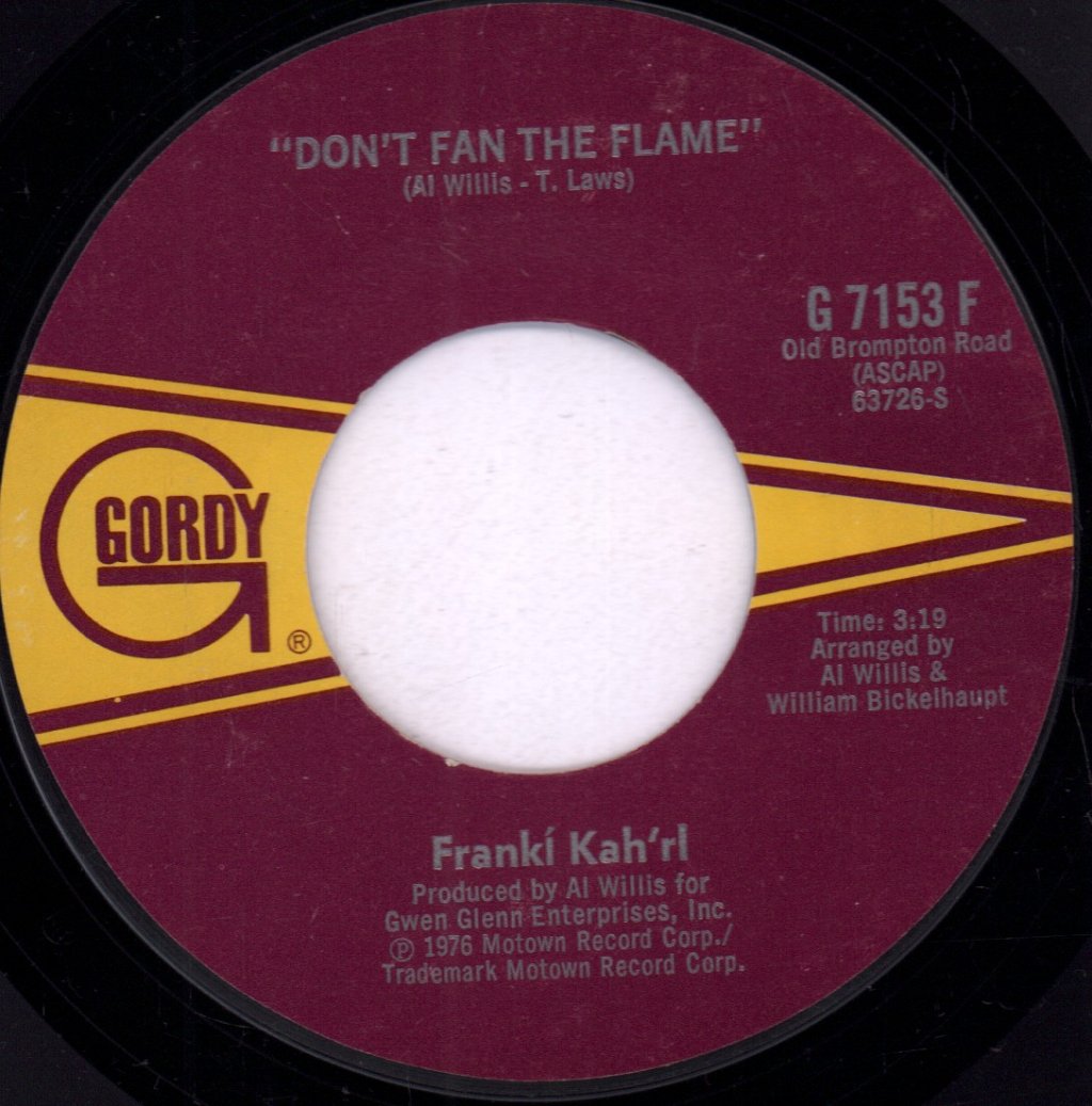 franki kah'rl - I'm In Love / Don't Fan The Flame - 7 Inch
