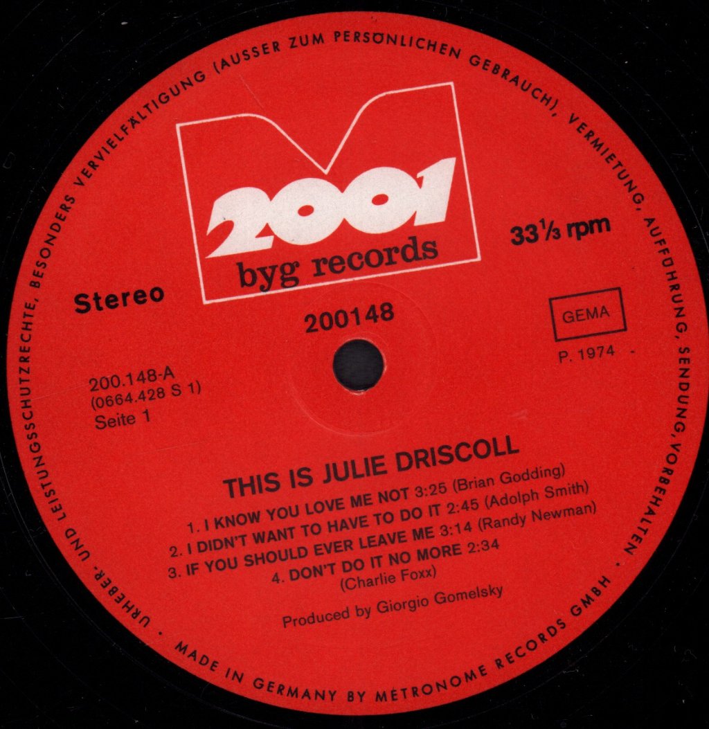 Julie Driscoll - This Is - Lp