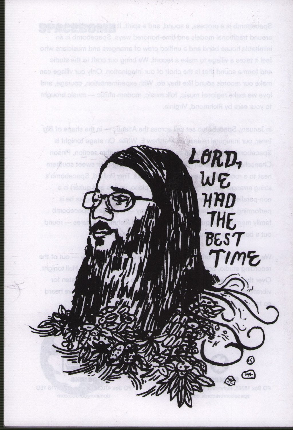 Matthew E. White - Queen Elizabeth Hall, 26 April 2013 - Programme