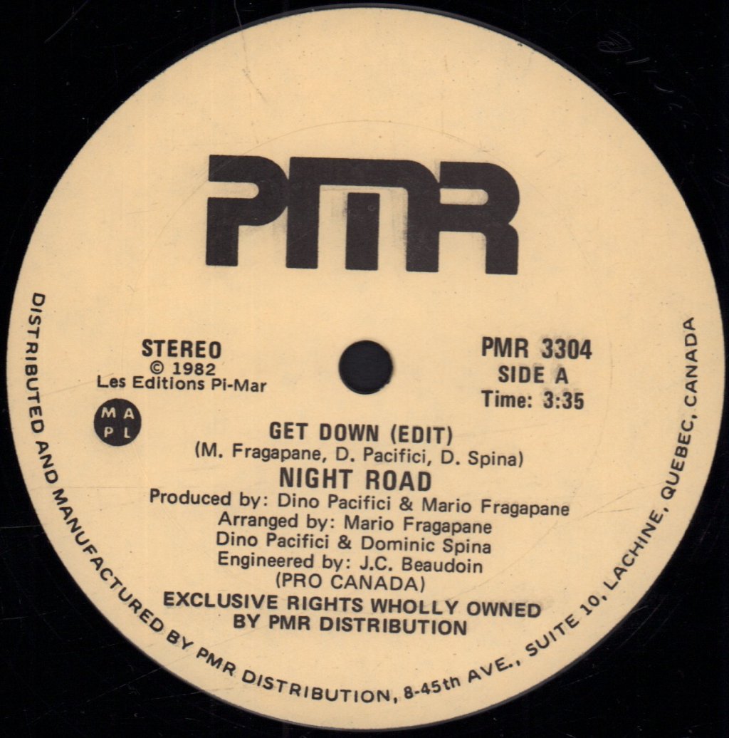 Night Road - Get Down - 12 Inch