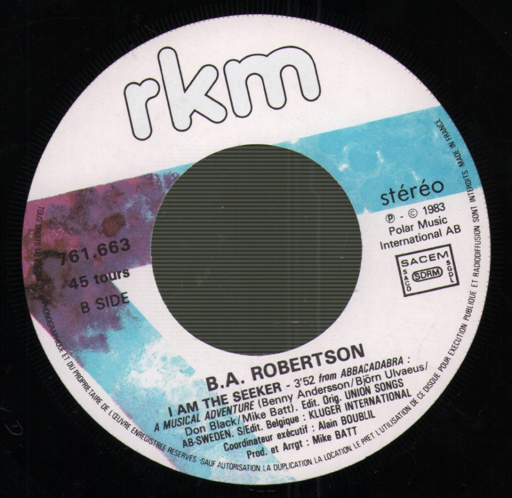 B. A. Robertson - Time - 7 Inch