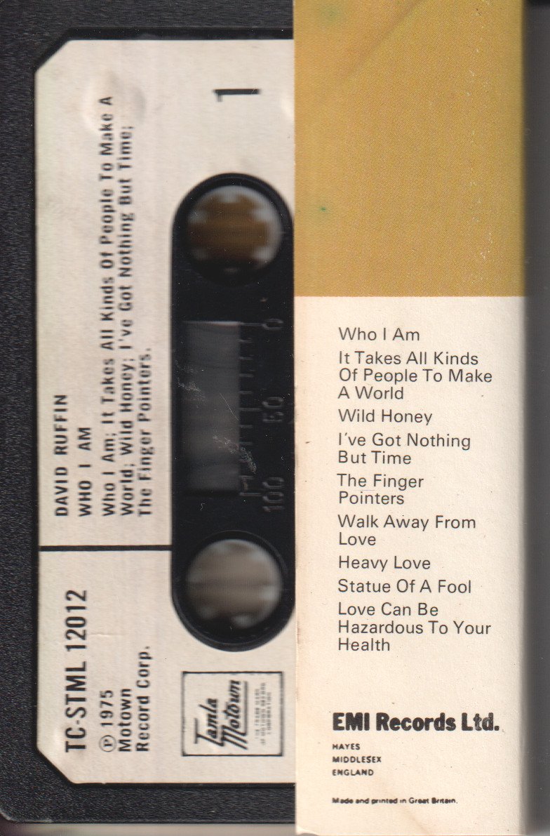 David Ruffin - Who I Am - Cassette