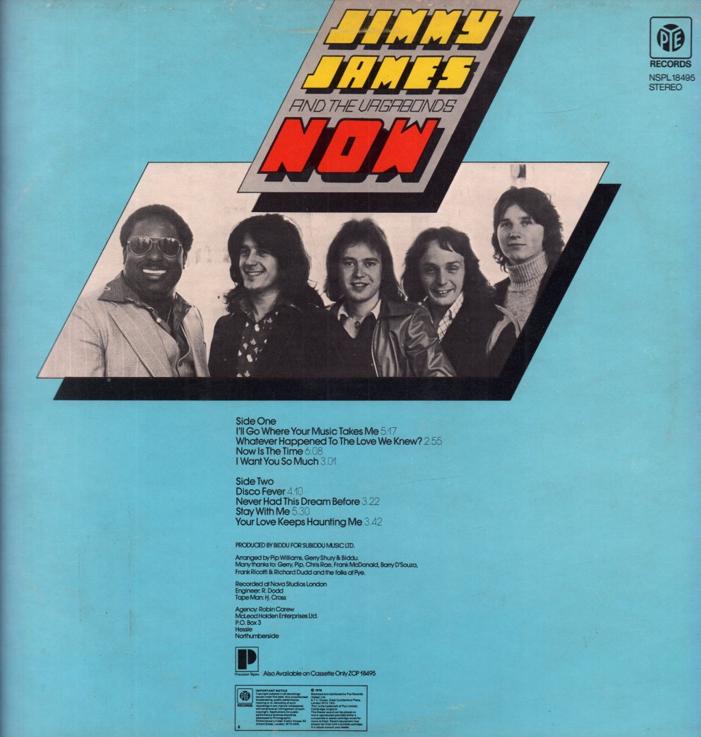 Jimmy James And The Vagabonds - Now - Lp