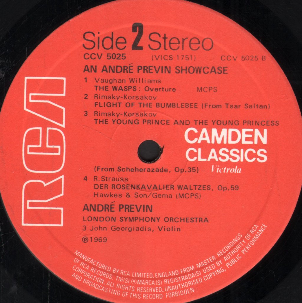 Andre Previn / London Symphony Orchestra - An Andre Previn Showcase - Lp