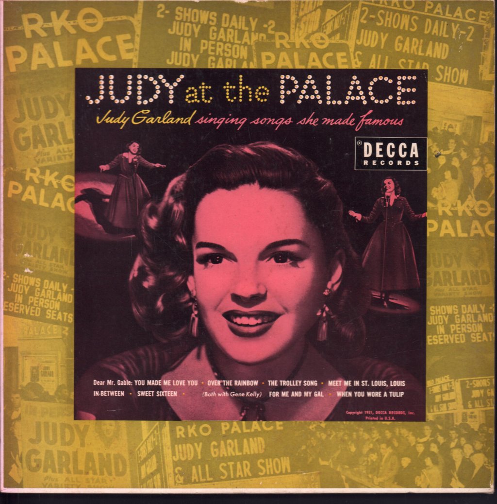 Judy Garland - Judy At The Palace - 10 Inch