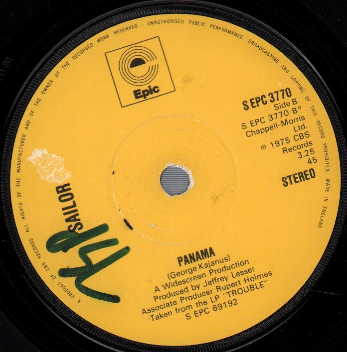 Sailor - A Glass Of Champagne - 7 Inch