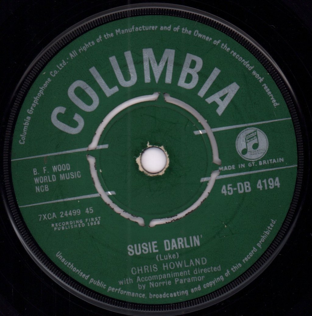 Chris Howland - Susie Darlin' - 7 Inch