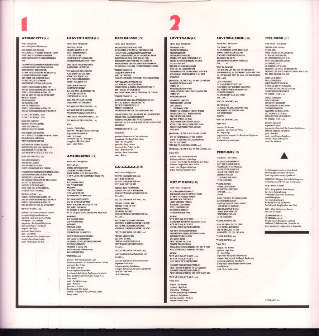 Holly Johnson - Blast - Lp