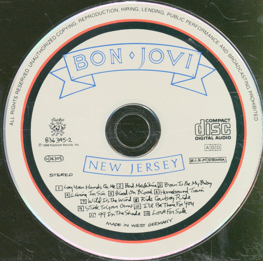 Bon Jovi - New Jersey - Cd – Vinyl Tap