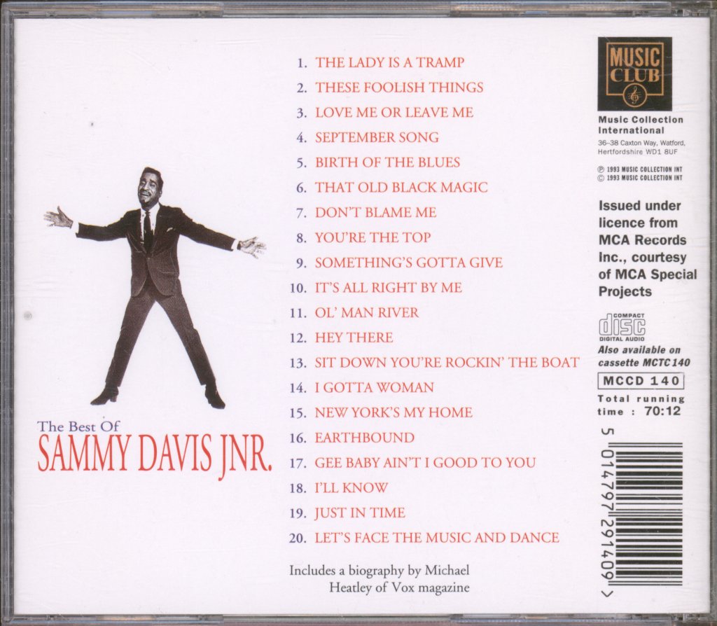 Sammy Davis Jr. - Best Of Sammy Davis Jnr. - Cd