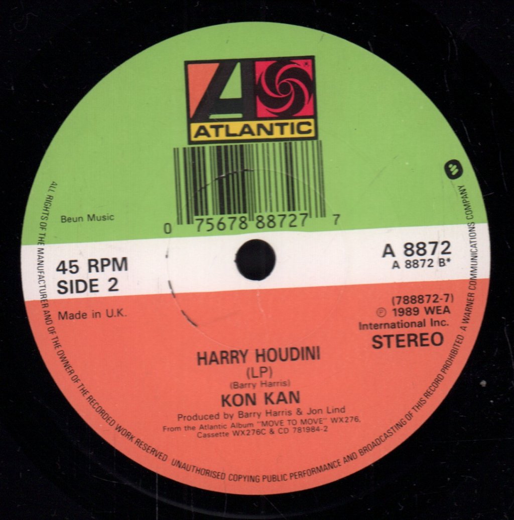 Kon Kan - Harry Houdini - 7 Inch
