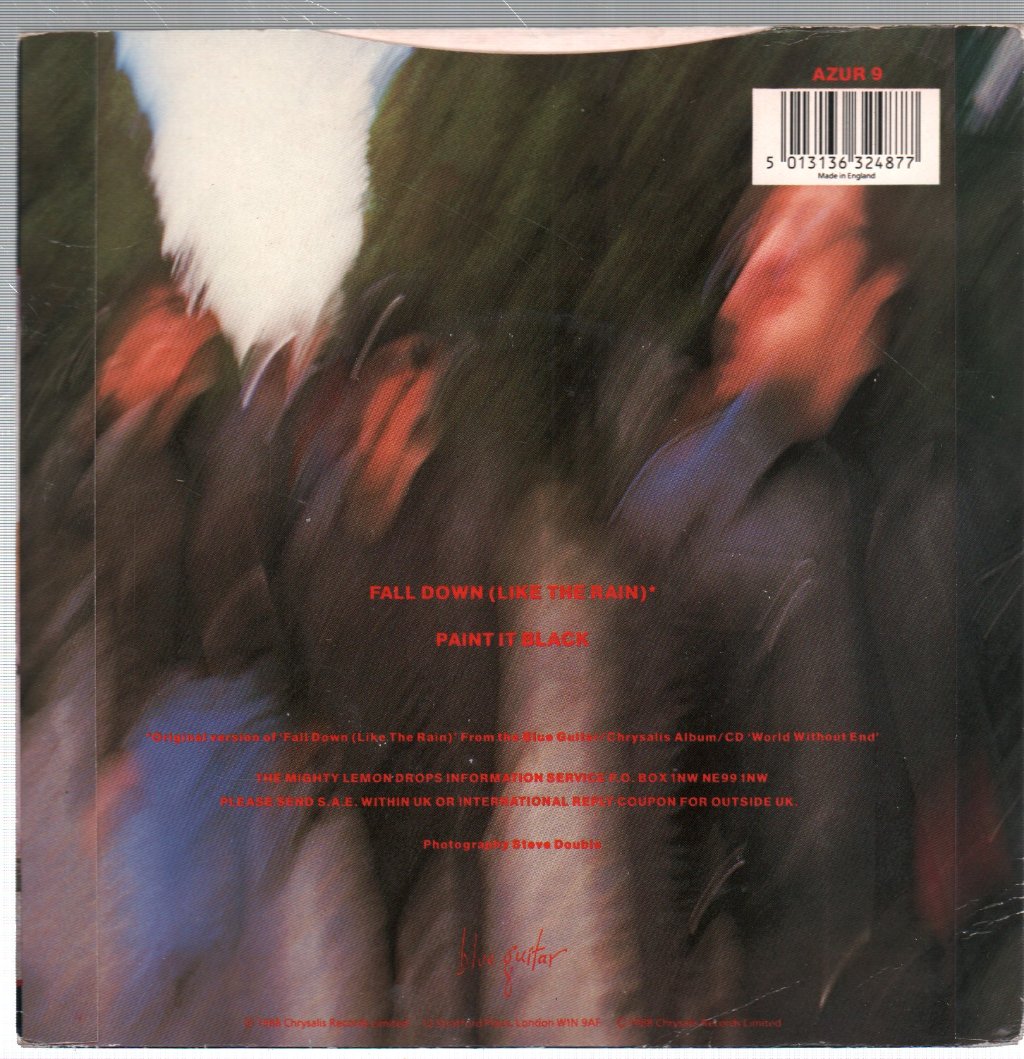 Mighty Lemon Drops - Fall Down (Like The Rain) - 7 Inch