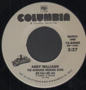 Andy Williams - Canadian Sunset - 7 Inch