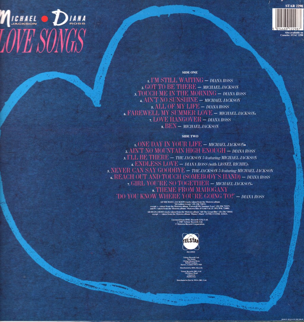 Michael Jackson/Diana Ross - Love Songs - Lp