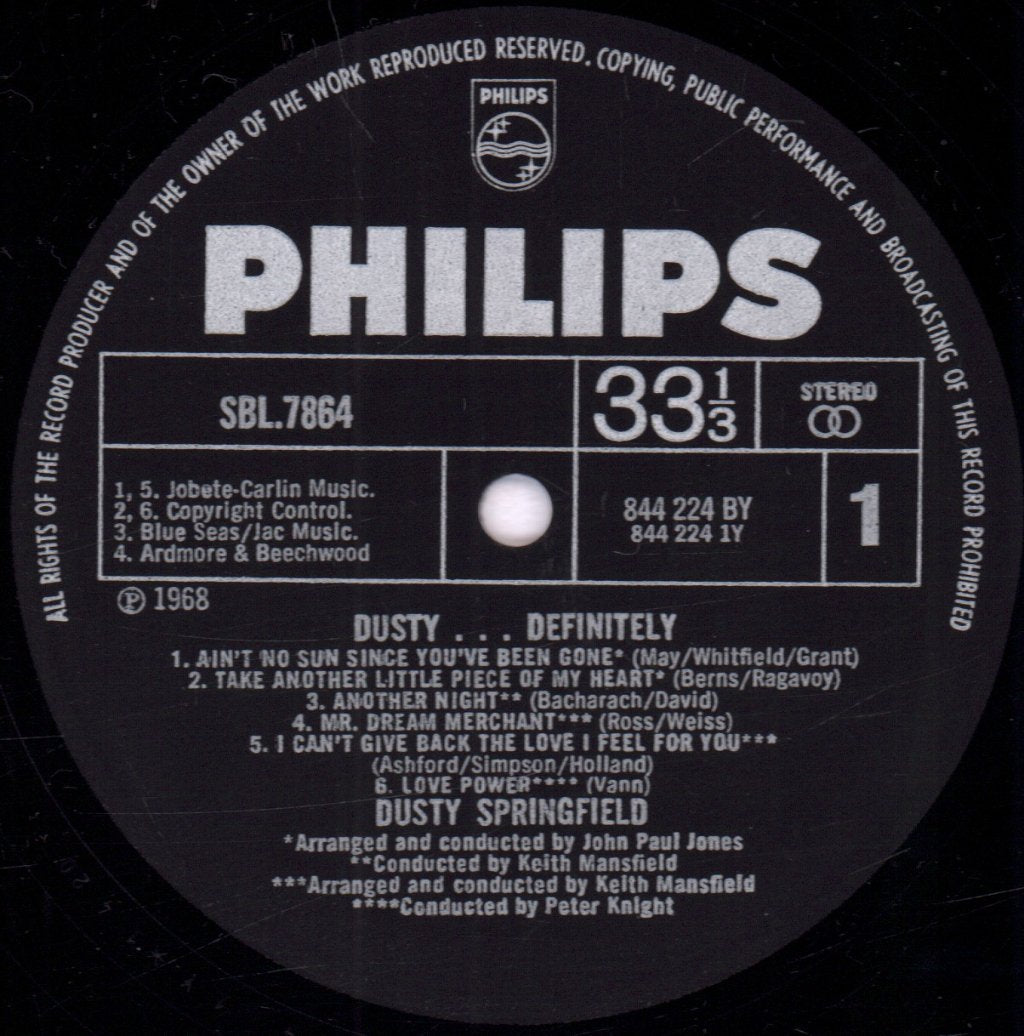Dusty Springfield - Dusty...definitely - Lp