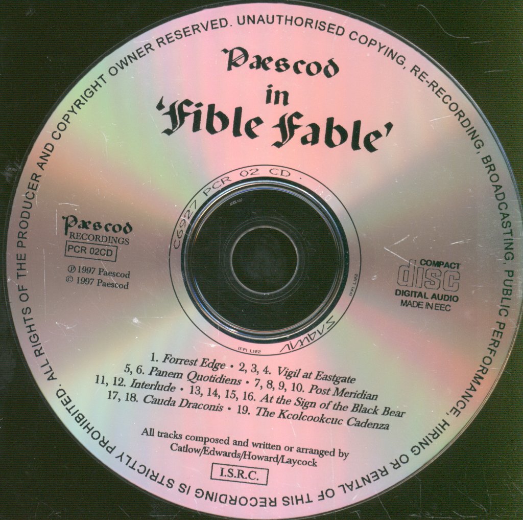 Paescod - Fible Fable - Cd