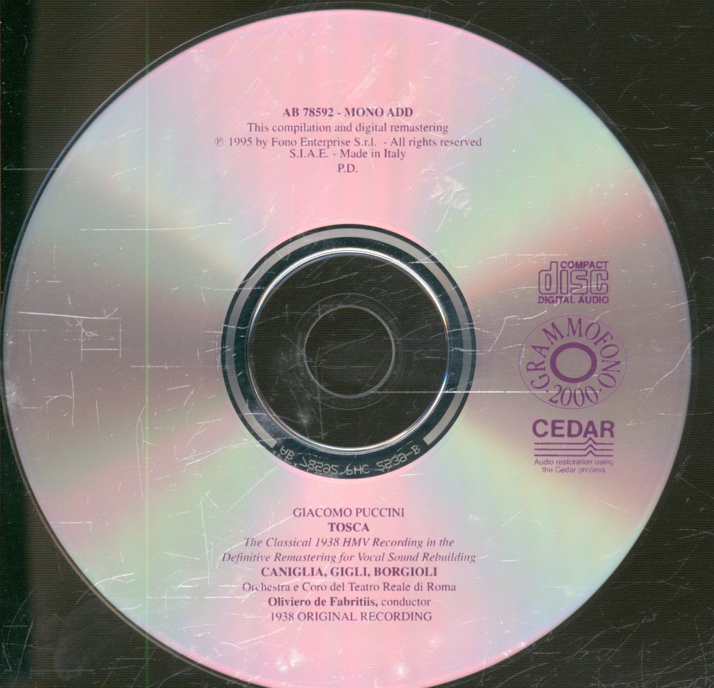 Oliviero De Fabritiis - Puccini - Tosca - Double Cd