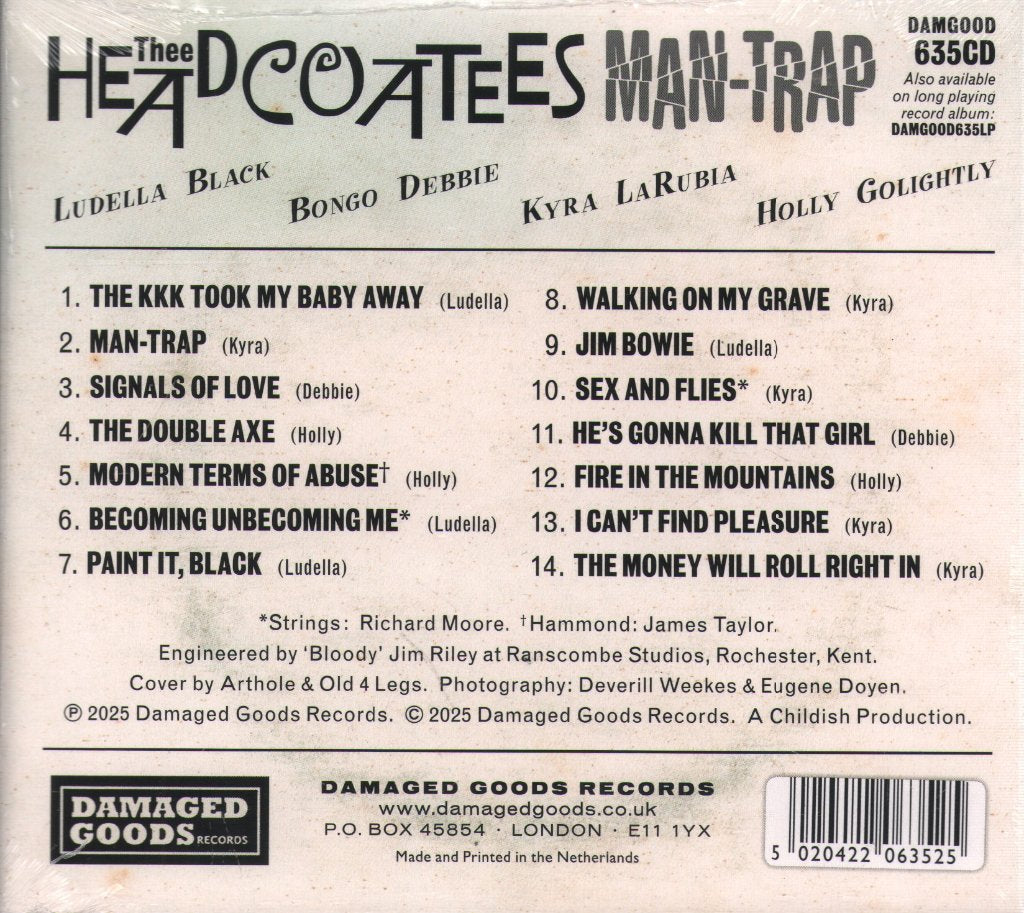 Thee Headcoatees - Man-Trap - Cd