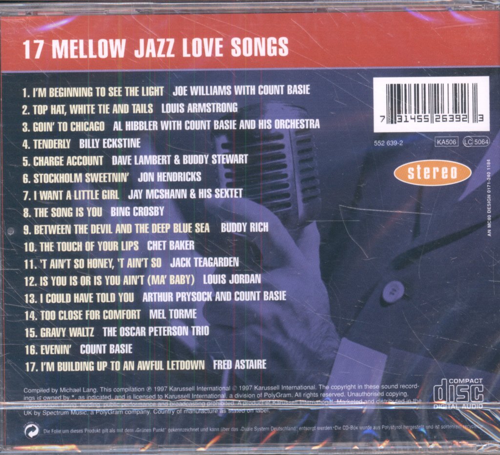 Various Artists - A Touch Of Romance - 17 Mellow Jazz Love Songs - Cd