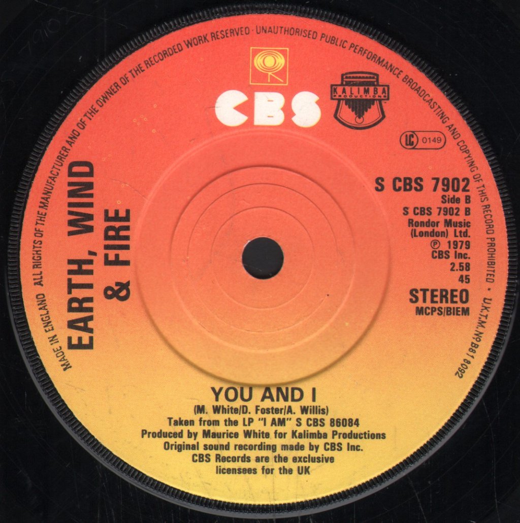 Earth Wind And Fire - Star - 7 Inch