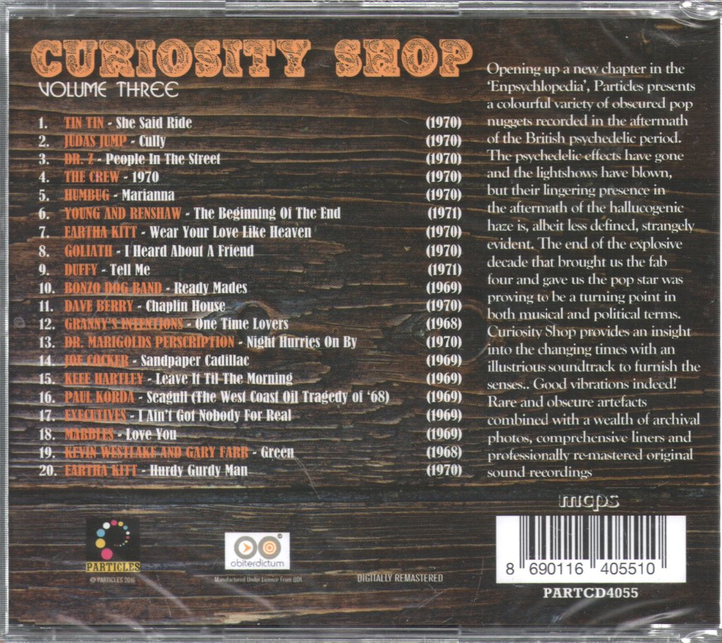 Various Artists - Curiosity Shop Volume Three (A Rare Collection Of Aural Antiquities And Objets D'art 1968-1971) - Cd