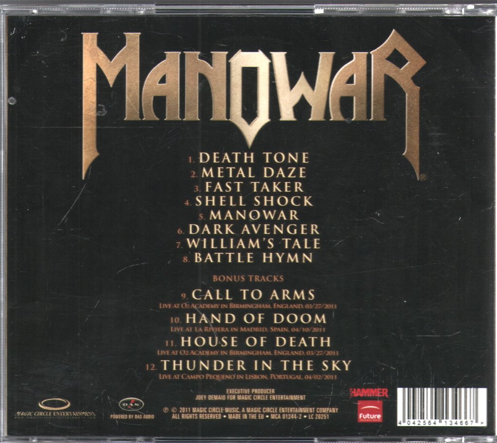 Manowar - Battle Hymns MMXI - Cd