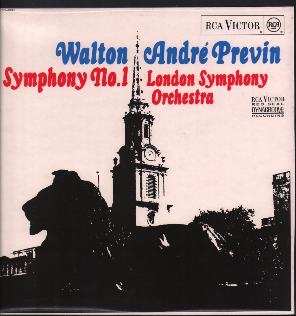 Andre Previn / London Symphony Orchestra - Walton - Symphony No.1 - Lp