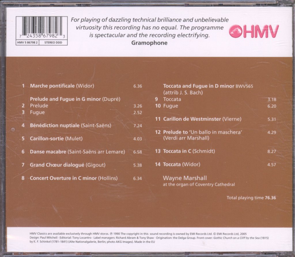 Wayne Marshall - Organ Classics - Cd
