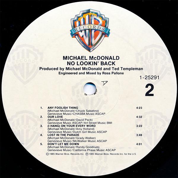 Michael McDonald - No Lookin' Back - Lp